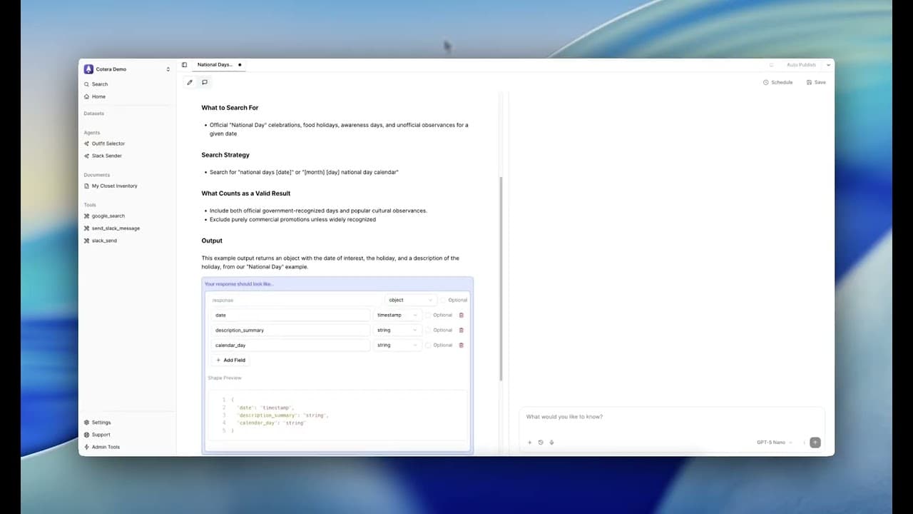 Create your first agent