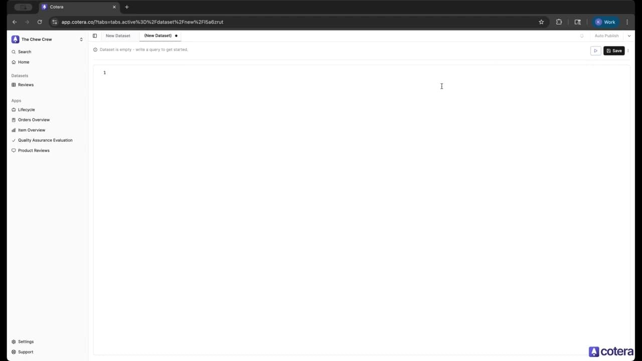 Creating Custom Datasets with EraQL - Tutorial