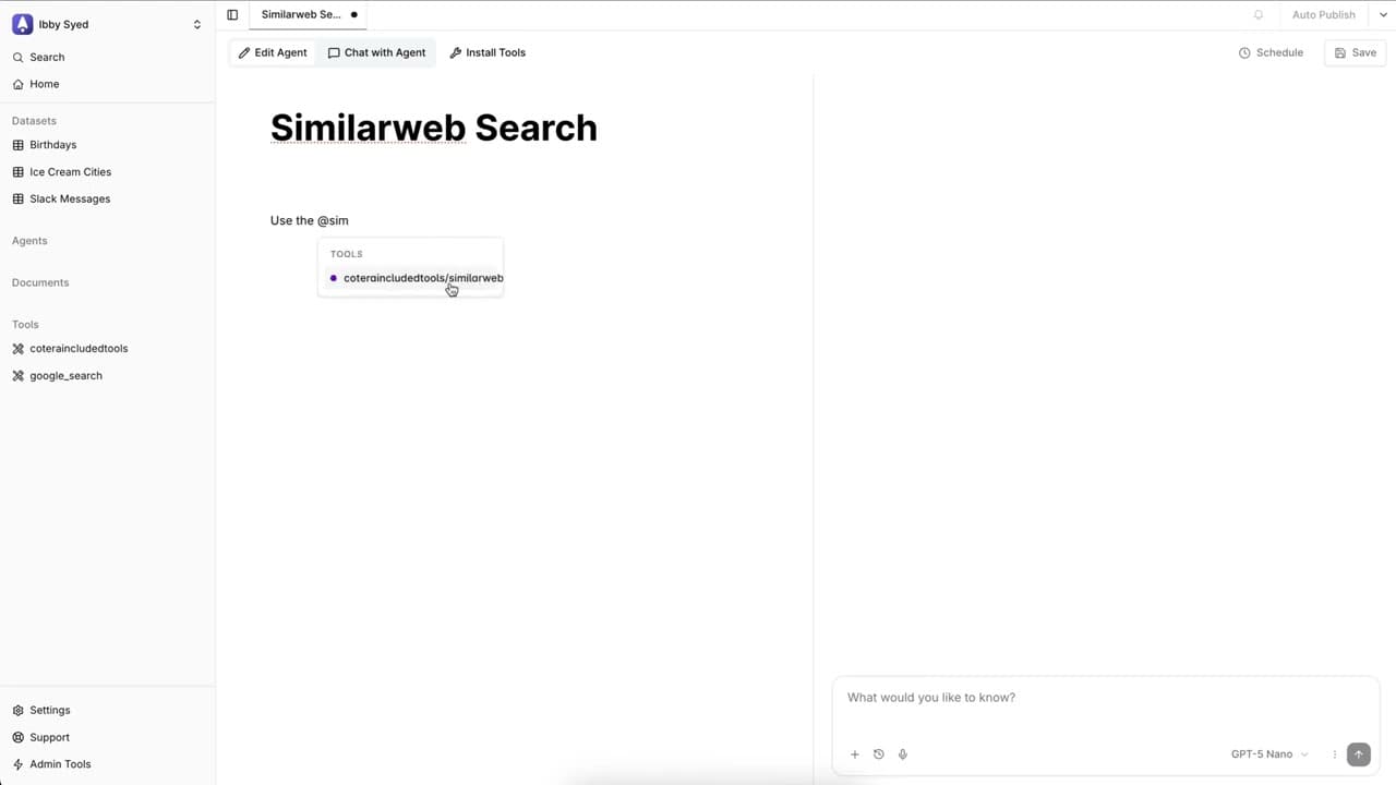 How to use a tool tutorial